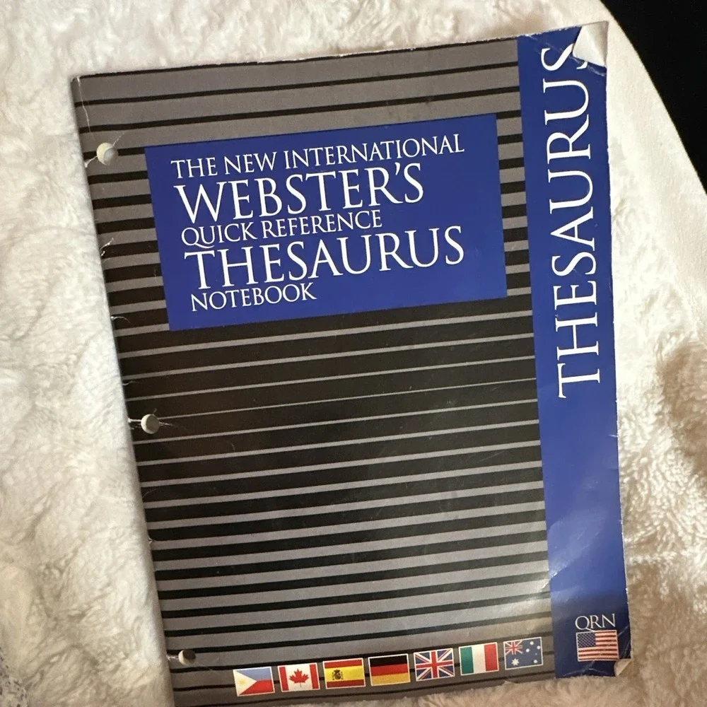Webster's Quick Reference Thesaurus Notebook Paperback Revised 2006 112p